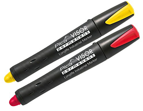 PICA Permanent-Marker Visor 990 Set rot, gelb