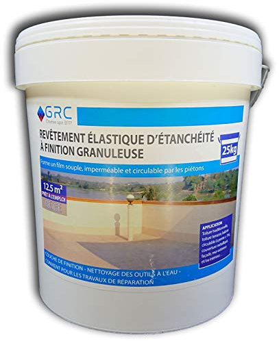GRC - Revestimiento elástico de sellado granulado BEIGE 25 kg, capa de acabado circular