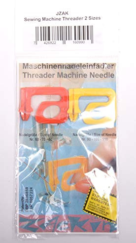 Trimz Einfädler, Rot und Gelb, 4 x 3 cm