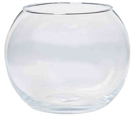 innaGLAS Bougeoir Diana, Boule/Rond, Transparent, 15cm, Ø11,5cm/Ø16cm - Vase Boule/Photophore