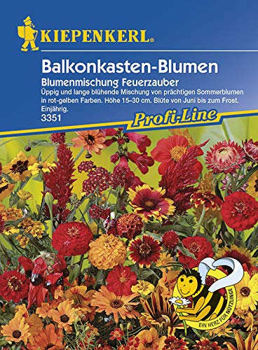 Kiepenkerl 3351 Balkonkasten-Blumen Blumenmischung Feuerzauber (Blumensamen)