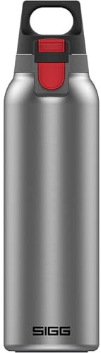 SIGG - Isolierte Trinkflasche - Thermosflasche Hot & Cold One Light Brushed - Mit Fruchtfilter - Auslaufsicher - BPA-frei - 18/8-Edelstahl - Camping & Outdoor - 0,55L
