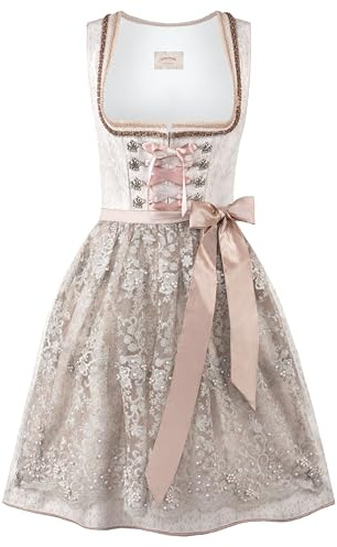 Stockerpoint Damen Dirndl Evianne I Größe 30-44 I Bequemes Trachtenkleid mit Schürze & liebevollen Details I Bequem & pflegeleicht I Perfekt für Trachten & Festlichkeiten