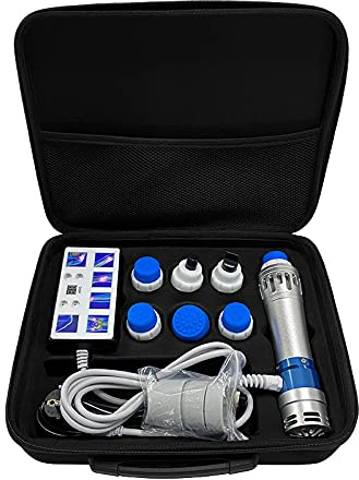 dh beauty Portable 3621 Electromagnetic Shock Wave Therapy Machine Pain Relief Body Relax Massager, White, 200mm x 145mm x 65mm