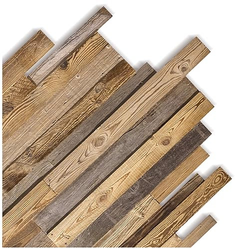 iWerk® – Naturbelassene Altholz Wandpaneele mit 3D-Effekt | Holzpaneele aus Europa | Einfache und schnelle Montage | Holz Wandverkleidung für Wohnzimmer, Schlafzimmer & Küche | Premium Echtholz