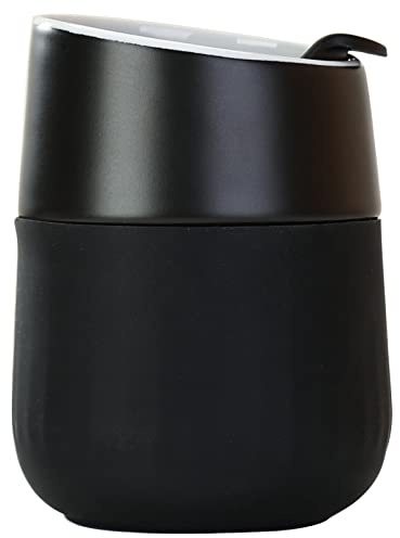Keramik-Kaffeetasse, Kaffeetassen mit Deckel, Reisebecher, schützende Silikonhülle, auslaufsicher, Kaffeebecher, 300 ml, Auto-Becherhalter, To-Go-Becher für Kaffee, Tee, Büro, spülmaschinenfest