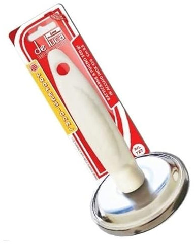 BATTICARNE A PUGNO IN ACCIAIO INOX 500gr DIAMETRO 85 mm  DE LUCA BATTI CARNE