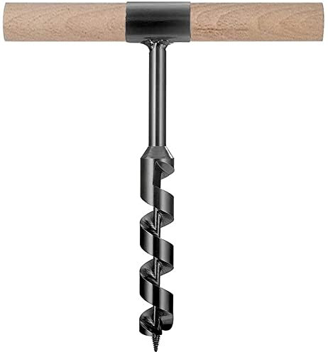 BOSUGE Punta da Trapano di Sopravvivenza Manuale Multiuso, Punta per Sega a Tazza per la Lavorazione del Legno con Trivella a Mano in Bastone di Legno per Esterni e Campeggio Strumento di Aggiunta