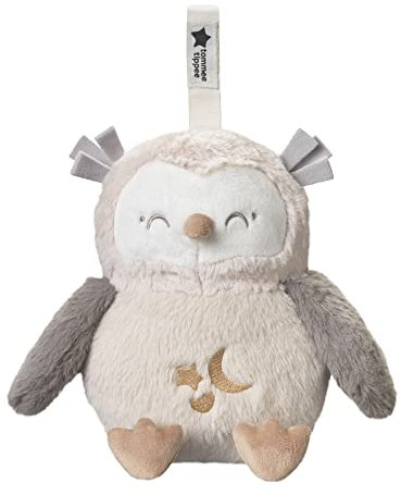 Tommee Tippee Deluxe Ton- und Licht-Einschlafhilfe für Babys und Kleinkinder mit CrySensor, OllieEule, 6 beruhigende Klänge und Nachtlicht, USB-aufladbar und maschinenwaschbar