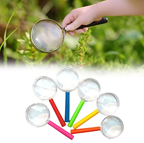 Lupen Kinder,Lupen Spielzeug,Mini Lupe Kindergeburtstag Detektive,Mini Lupe Kinder,Handlupe Tragbar Kinderlupe,Mini Kunststoff Handlupe,Kinder Hand Lupen,Detektive Lupe,Minilupe Taschenlupe,6PCS
