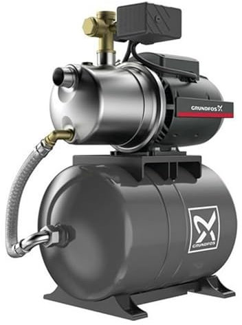 Grundfos JP447PT Druckluftpumpe 60 l, Wasserpumpe, 0,85 kW, 1 bis 3,5 m³/h, einphasig, 220 V