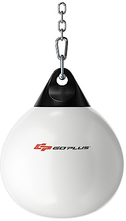 GOPLUS 45cm Wasser Boxsack, 50kg Boxing Punching Bag mit Wasser gefüllt, Schlinge, Wassereinspritzer, Punchingsack Wasserboxsack für Erwachsene, Zuhause, Gym