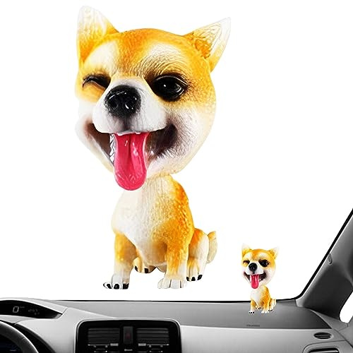 Aznever Auto Nette Nicken Schütteln Kopf Hund Verzierungen Auto Interieur Verzierungen Wackelkopf Hund Wackelfiguren Für Auto Armaturenbrett Dekoration
