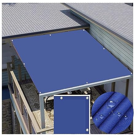 Pool Shade Canopy Above Ground Rectangle Waterproof Sun Shade Sail Canopy Awning With Eyelets For Outdoor Patio Garden Backyard (Color : Blue, Size : 3.5X6M)