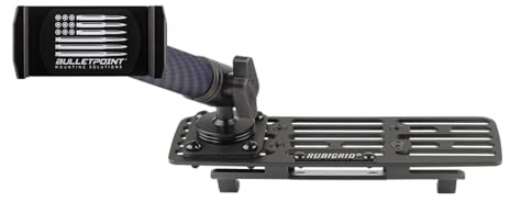 Bulletpoint Armaturenbrett-Handyhalter, kompatibel mit 2013–2018 RAM Truck & 2019+ RAM 1500 Classic 20 mm Kugelhalterung – kompatibel mit iPhone und Android-Smartphones (RubiGrid