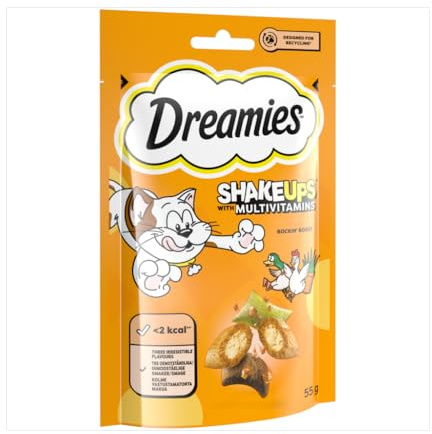 Dreamies Shakeups Rockin Roost Katzen-Leckerlis, 55 g
