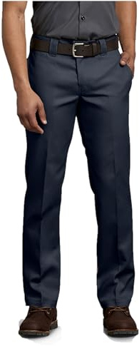 Dickies Herren 873 Arbeitshose, Schmale Passform Lässige Business-Hose, Dunkles Marineblau, 38W / 32L