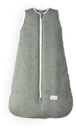 MOOVO by Nuvita 90100 | Sacco Nanna Invernale con Zip Centrale e Cerniera per i Piedi, in Cotone e imbottitura in materiale Riciclato, certificato OEKO TEX | 6-18 MESI | Sage Green Floral