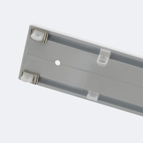 BOULET Kit de rail à rideaux 2 Voies 2,5m - Fixation Plafond - Blanc - Discret & Robuste