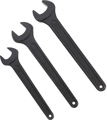 ETHZZLE 3pcs Single Head Open End Wrench Durable Steel Spanner Tools for Automotive and Household Repairs Easy to Use for Non-Professionals