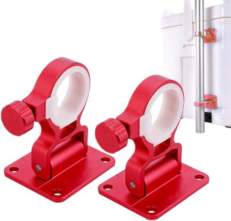 Fishing Box Umbrella Holder, Fishing Umbrella Bracket | 2 x Adjustable Canopy Lamp Connector Stand - Boat Rod Holder Mount Bracket Connector for Camping, Beach, Outdoor, Fishing, Balcony