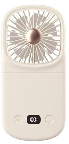 Ventilador portátil de mano, ventilador personal de mano | Ventilador de mesa de pantalla digital plegable - Refrien el gadget, el soplador de enfriamiento para de escritorio de casas de dormitorio