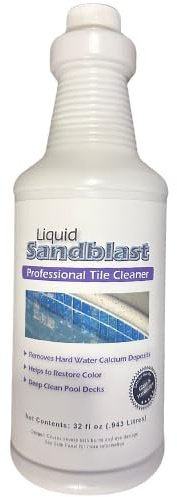 Liquid Sandblast Professional Tile Cleaner – Hard Water & Scale Remover for Concrete & Hardscapes.