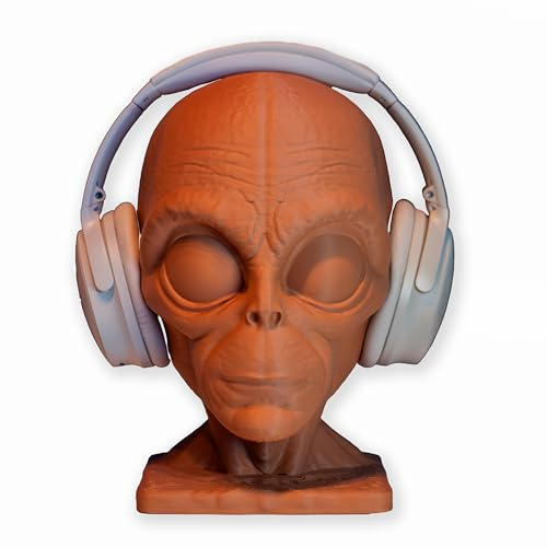 Generisch Alienkopf Kopfhöreständer, Kopfhörerhalter, Gaming Zubehör, Tisch Dekoration