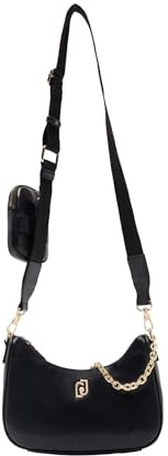 Borsa a tracolla con catena Black