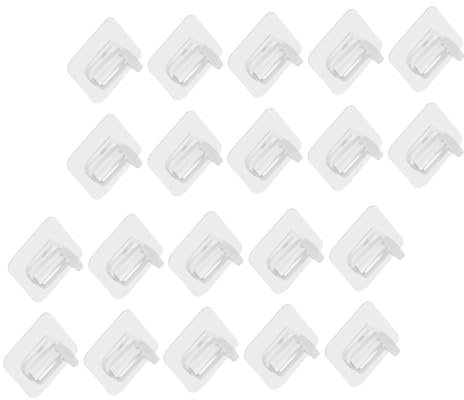 VILLFUL 20 pezzi Supporti Mensola Autoadesivi Trasparenti Pioli Reggimensola Multiuso Resistenti e Impermeabili per Armadi e Mobili Design Scomparso e Salvaspazio Facili da Installare e