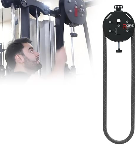 Sistema de ejercicio de cuerda portátil, máquina de entrenamiento de resistencia ajustable para entrenamiento de fuerza, entrenador de polea de cable infinito para fitness en casa