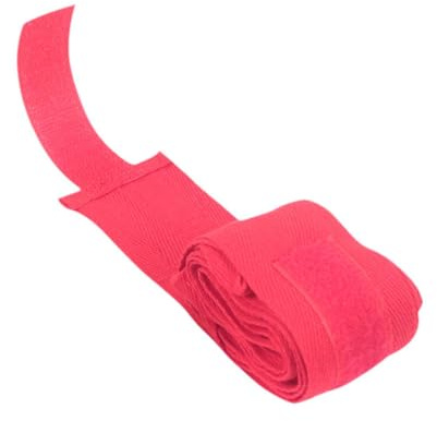 TUXCAXI Vielseitige Kickbox Bandagen, Spezialmischung, Boxbandagen für Männer und Frauen, hervorragende, umfassende Abdeckung, schützt die Handgelenke beim Sparring, Bandagen , Rot , 2.5 m