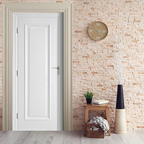 Stickerprofis Türtapete selbstklebend TürPoster - KASSETTEN TÜR - 3D Türaufkleber Türfolie