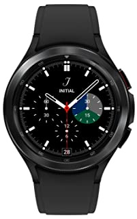 Samsung Galaxy Watch4 Classic 4G 46 mm, noir - Montre connectée intelligente, lunette tournante, santé, bien-être, sport, IMC, ECG – Version FR