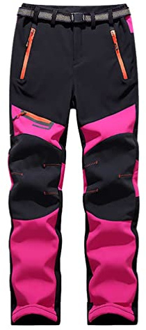 ZhuiKun Pantalones de Nieve Montaña Unisexo Impermeables Invierno Calentar Pantalones Trekking Escalada Senderismo Esquiar Softshell