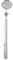 VOBOR Universal Auto Inspektionsspiegel with Telescopic Handle,30x600mm Teleskopspiegel Foldable Round Teleskopspiegel für Car Repair