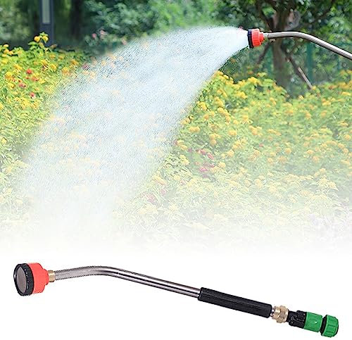 Gießstab, Profi Gießstab, 1 Zoll Edelstahl Professionelle Bewässerungsstab Gartenspritze Wasserbrause Handbrause Garten Sprayer Pflanzenbewässerung System (1 Zoll)