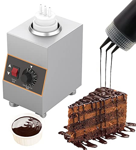 Elektrischer 240-W-Saucenwärmer, Marmeladen-Wärmekonservierungsmaschine, Schokoladenbutter-Käsesaucen warm, 1-4 Toppings-Flasche