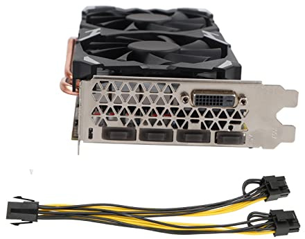 Tarjeta gráfica para juegos 3.0 2,Tarjeta gráfica para juegos RX 580 de 8GB GDDR5, Enfriamiento IceStorm 2.0, Control de ventilador activo, Tope ventilador, Accesorios para ordenador de escritorio de