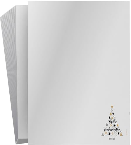 Weihnachtsbriefpapier | Weihnachts-Wunschbaum | Briefpapier | Kuverts | Weihnachtspapier | edel | modern (20 Blatt)