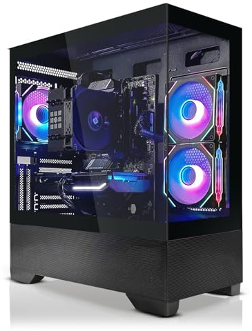 SYSTEMTREFF High-End Gaming PC Intel Core i5-14400F 6x4.7GHz | Nvidia RTX 5070 12GB DX12 | 1TB M.2 NVMe | 32GB DDR4 RAM | Windows 11 | Desktop Computer Rechner für Gamer, Zocker & Streamer