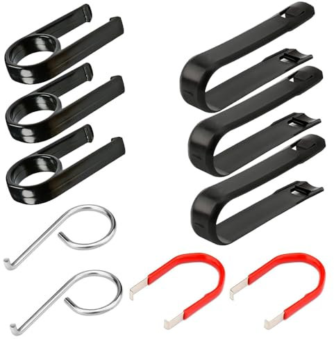 Gebildet 10Pezzi Strumento di Rimozione del Coperchio del Tappo del Bullone della Ruota per Auto, 3+3+2+2 Aletta di Bloccaggio Universale per Auto Dado del Pneumatico Estrattore del Tappo Centrale