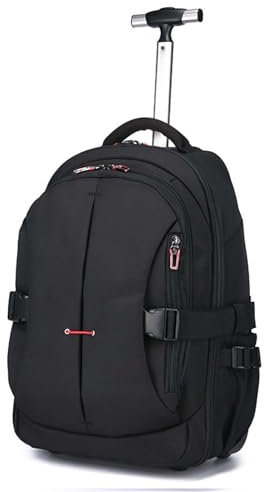 GOTYKE Reseryggsäck med hjul, ryggsäck på hjul laptop-ryggsäck affärsskola helgväska flyggodkänd övernattningsväska för män kvinnor, b, 33*20*48CM