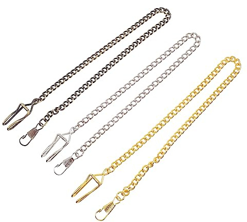 CONGARTENO 9pezzi Pz Catenine Per Orologio Da Tasca Vintage Catena Decorativa Per Orologi Accessori Per Collane Stile Retrò