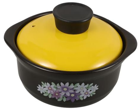 Cabilock Olla De Barro Para Cocinar Cazuela De Barro Tapa Olla De Uso Doméstico