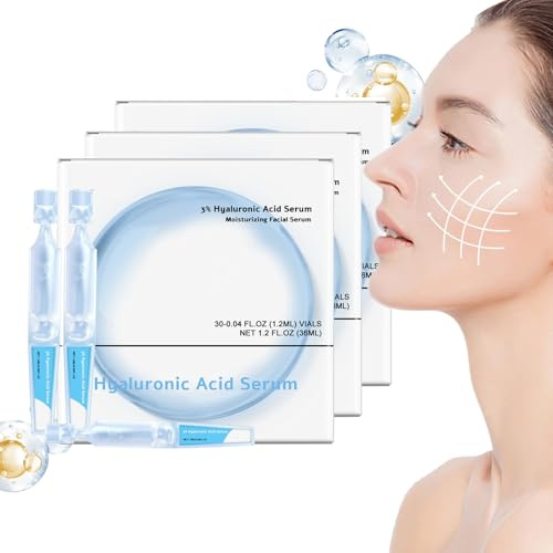 Turmskin Serum, Turmskin Hyaluronsäure-Serum, 3% Hyaluronsäure-Serum, ultra-feuchtigkeitsspendende Fläschchen, Hyaluronsäure-Tuben, Turmskin Hyaluronsäure-Gesichtsserum (3 pcs)