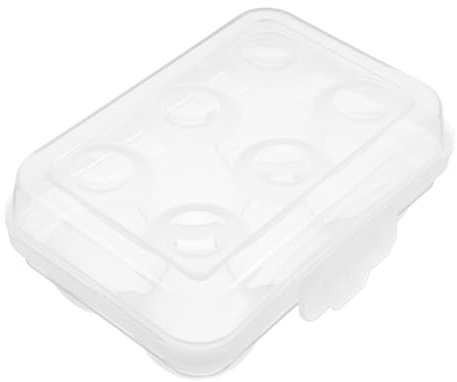 Uonlytech Tragbare Eierbox mit Deckel und Klickverschluss aus Abs Stoßfeste Eieraufbewahrung für Frische Eier Stapelbar und Staubdicht für Camping und Lagerung