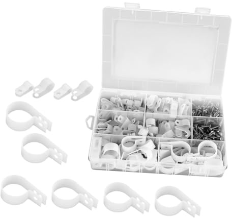 Cabilock Cable Wire Clip Cable Clip Outdoor Light for Coax Ethernet Tv Telephone Wall Mounting