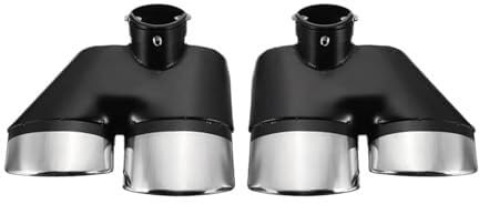 Auspuffblenden Auto hinten Dual Auspuffrohr Edelstahl Schalldämpfer Endrohr Für Benz W220 S430 S500 Für Amg 2000-2005