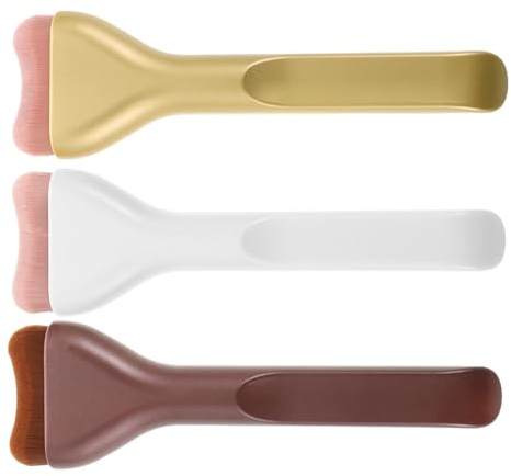 Gogogmee 3 St Ansiktspulsborste Sminkpulsbens Sminkapplikatorborste Sminkborste För Foundation Bärbar Makeupborste Sminkblandningsborste Foundation Applikator Makeupborste För Kvinnor
